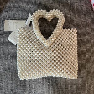 a new day Pearl Beaded Clutch with Heart Handle from Target